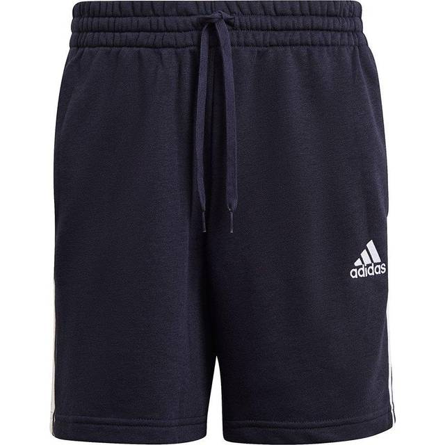 Essentials French Terry 3-Stripes Shorts - Legend Ink / White