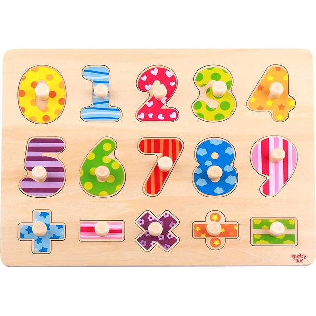 Wooden Numbers Peg Puzzle