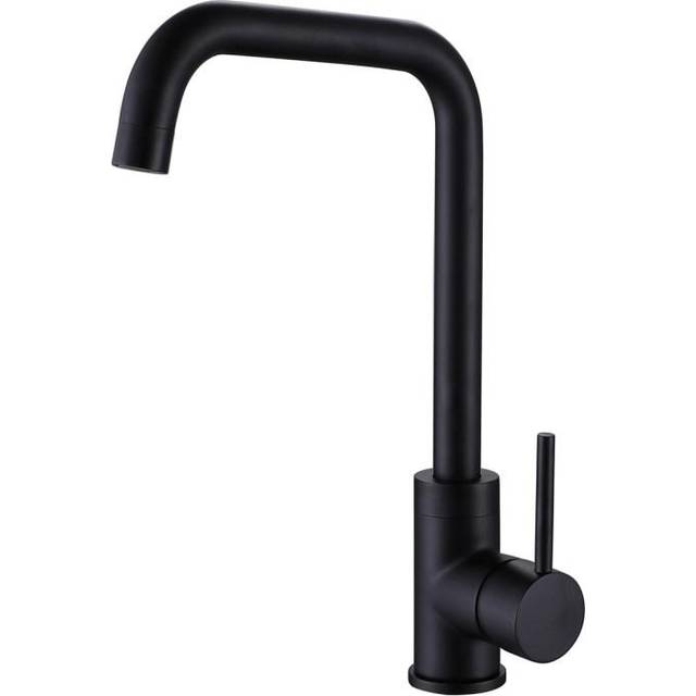 Black Single Lever Monobloc Kitchen Mixer Tap - Enza Elwood