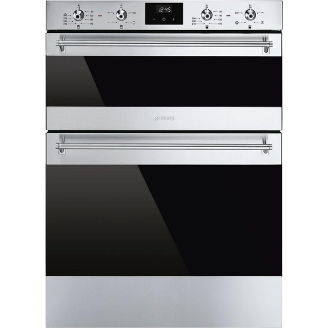 SMEG DUSF6300X Electric Built-under Double Oven - Stainless Steel, Stainless Steel