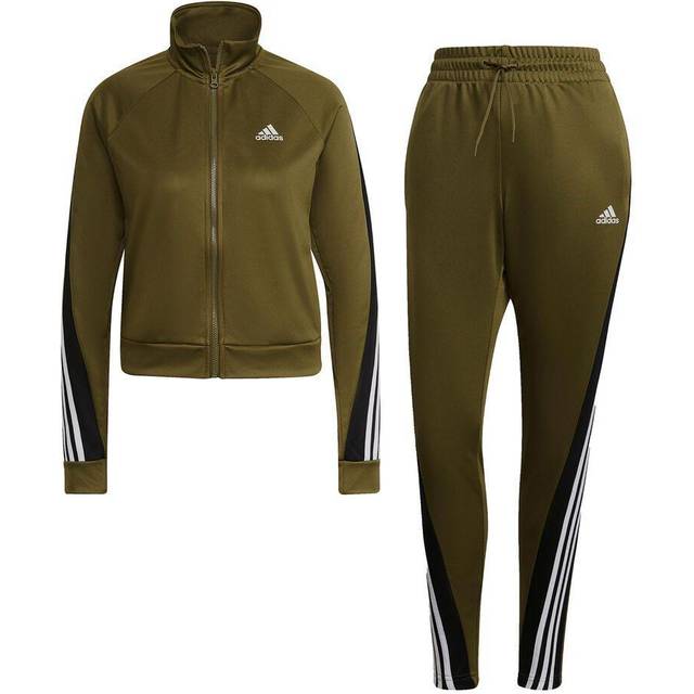 Adidas Sportswear Womens Teamsport Track Suit Size: Extra Small, Colour: Khaki