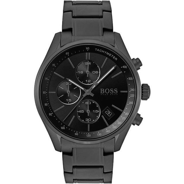 Hugo Boss 1513676 Men's Grand Prix Black Chronograph Quartz Watch