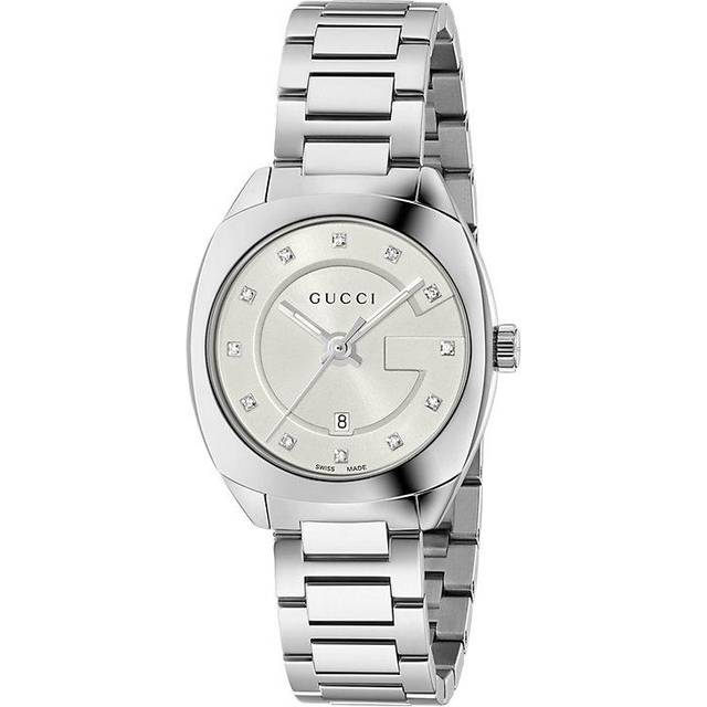 Gucci Womens YA142504 Diamond Ladies Watch - Silver - One Size