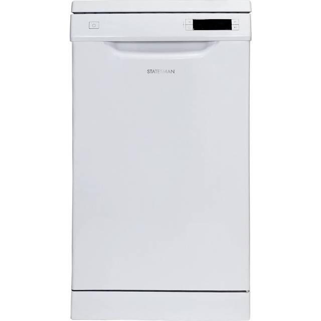 Freestanding Slimline 10 Place Full Size Dishwasher - White - One Size