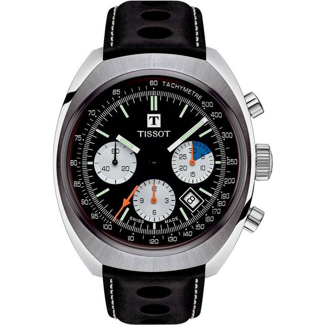 Tissot Heritage 1973 Mens Black Watch T1244271605100 Leather (archived) - One Size