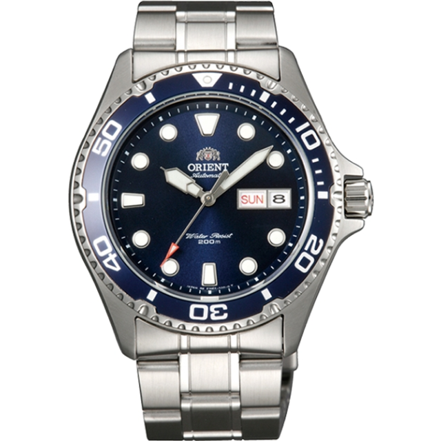 Refurbished Orient Ray II Stainless Steel Blue Dial Automatic FAA02005D9 200M Men&#39;s Watch