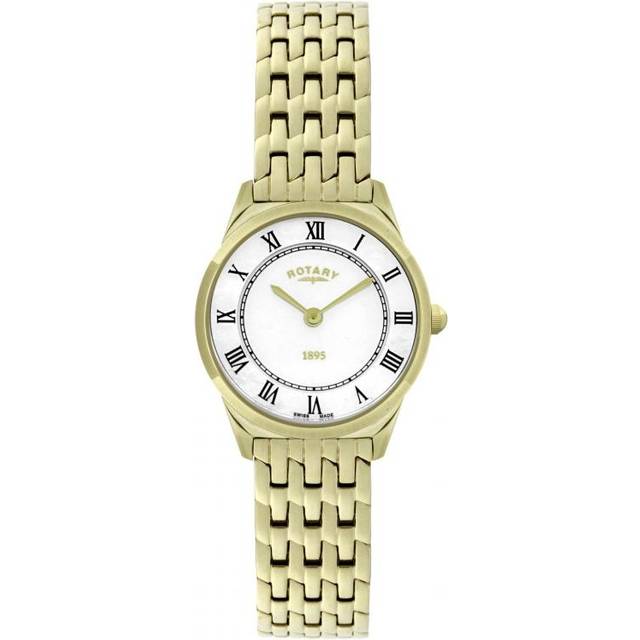Rotary ladies ultra slim gold plated watch rrp £325. and boxed.