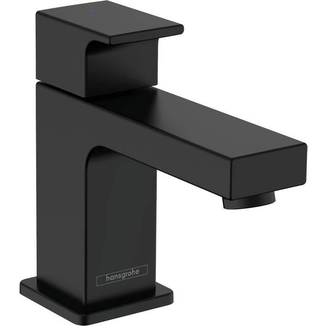 Hansgrohe Vernis Shape Matt Black Cold Water Single Pillar Tap 70 With