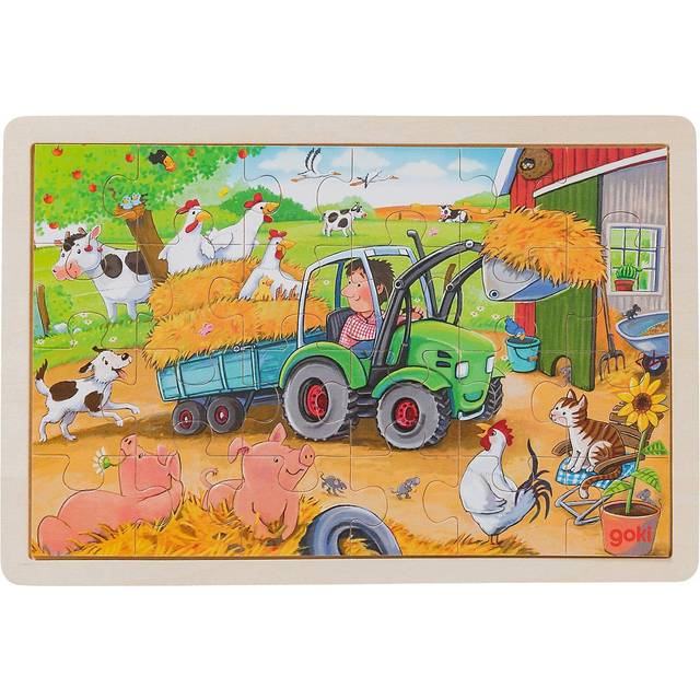 jigsaw puzzle Small Tractor 30 x 20 x 1 cm wood 24-piece