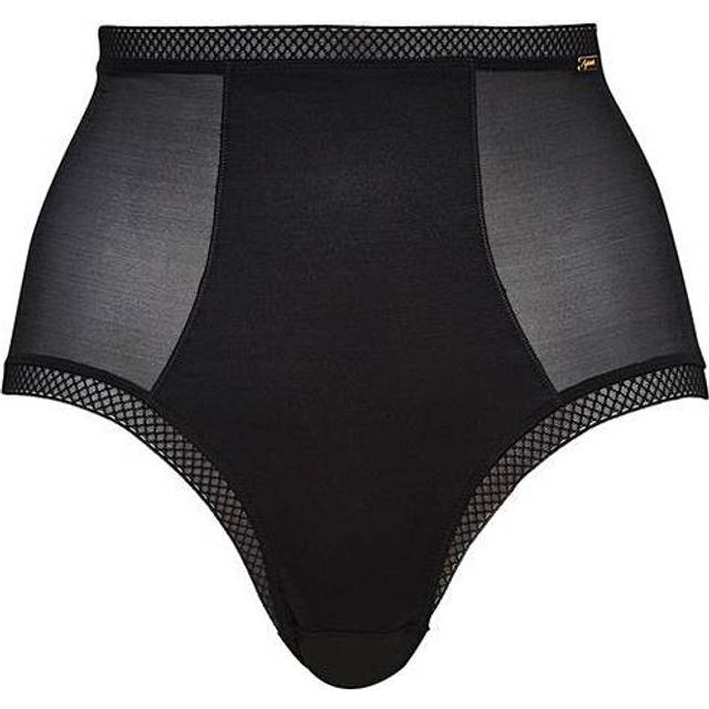 Gossard Womens Glossies Deep Brief - Black - Size X-Small