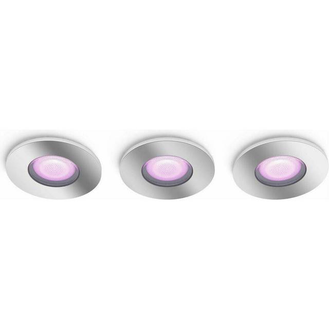 Philips Hue Xamento Downlight GU10 5,7W WAC 3-pack Krom