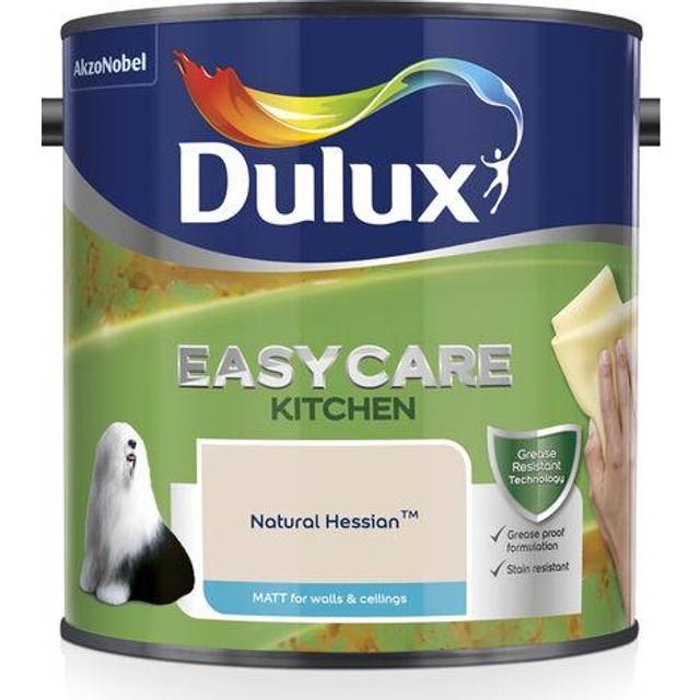 Dulux Easycare Kitchen Matt Paint, Natural Hessian, 2.5 Litre