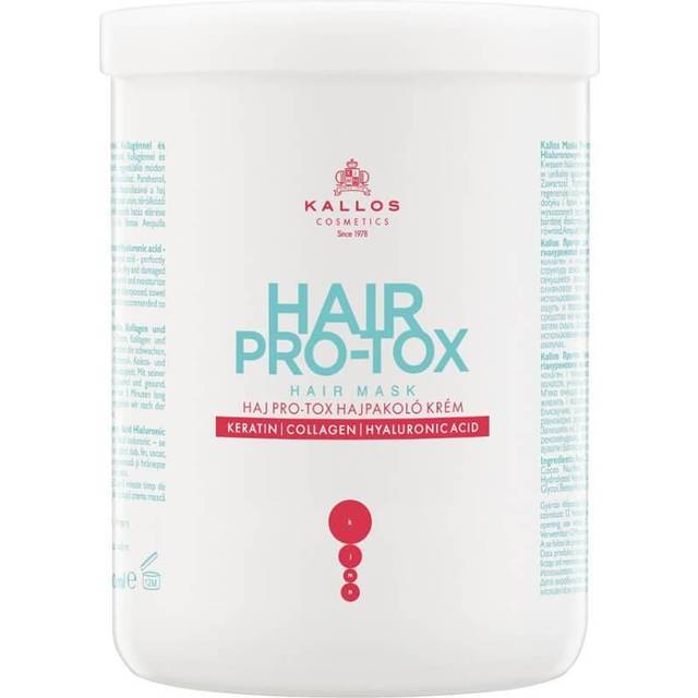 KallosHair Pro-Tox mask for weak and damaged hair with coconut oil, hyaluronic acid and collagen