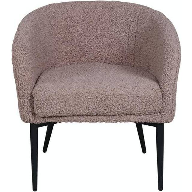Fluffy Enkel Soffa - Svart / Brun Teddy