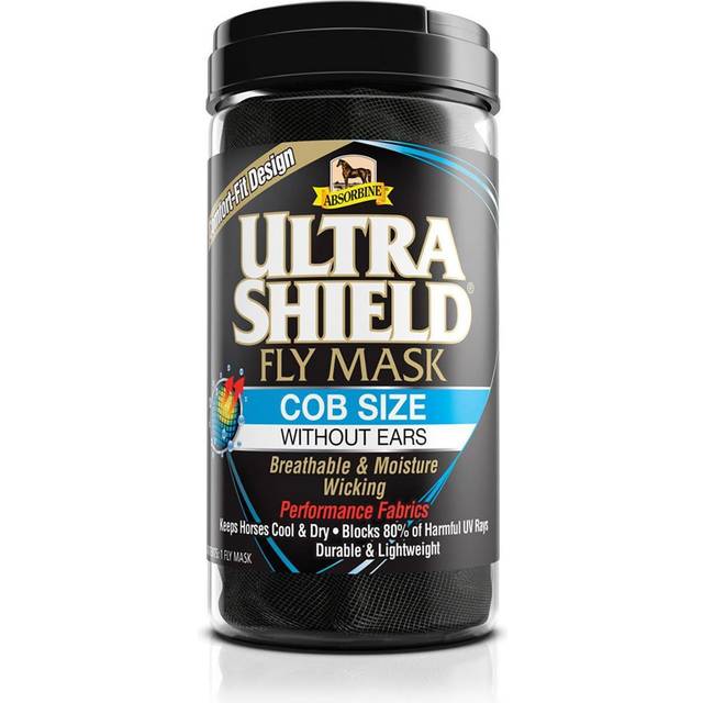 Anti-insect mask without ears Absorbine Ultrashiled - Noir