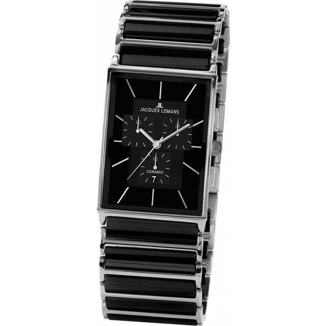 Jacques Lemans herr analog kvartsklocka med rostfritt stål armband 1–1900A