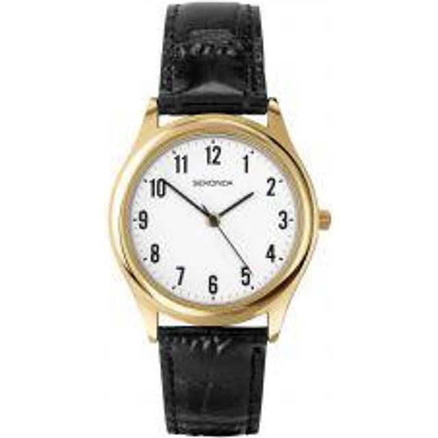 Sekonda Easy Reader Gold Plated Black Watch 3623