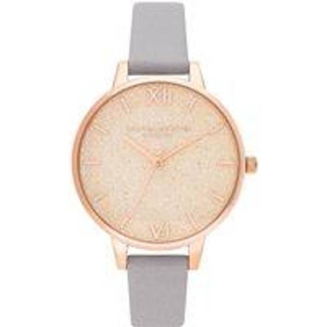 Olivia Burton Glitter Bee OB16GD45 - Dam - 34 mm - Analogt - Quartz - Mineralglas - Rose gold (12 mm)