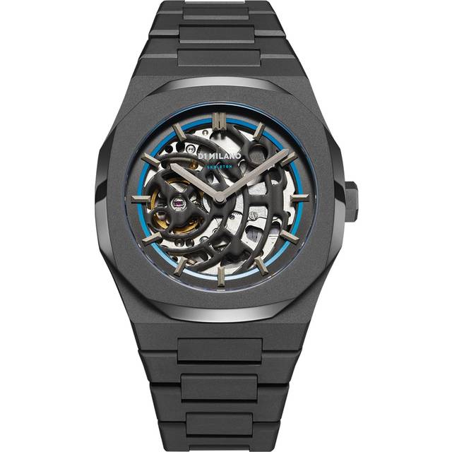 D1 Milano Watch Skeleton Sandblast Blue Bracelet