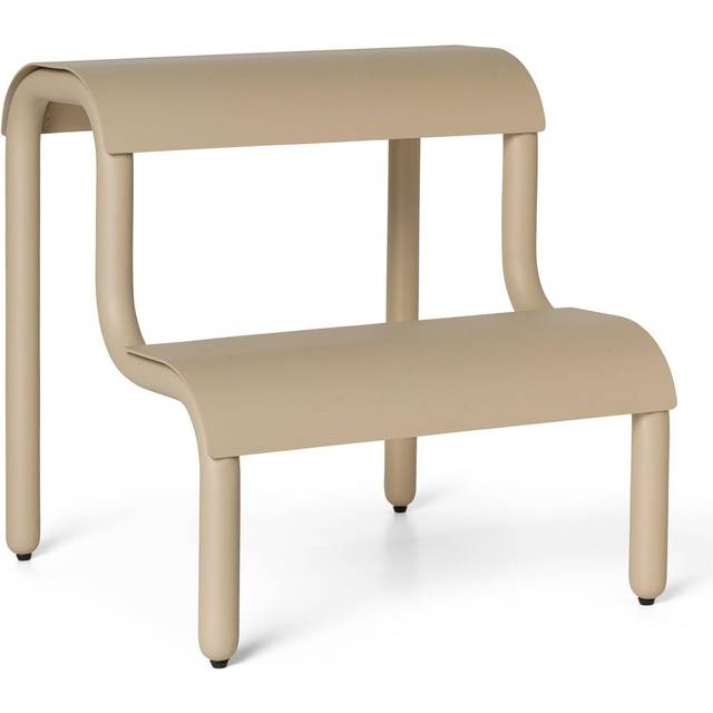 Ferm Living - Up Step Stool - beige/BxHxT 34x36,2x35,7cm/mit Kunststoffgleiter (36.2 x 34.0 x 35.7cm)