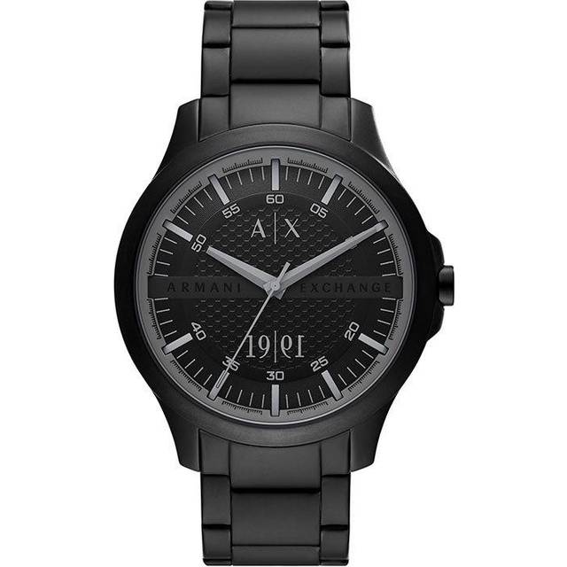 Armani Exchange Men&apos;s Black Ion Plated Hampton Watch