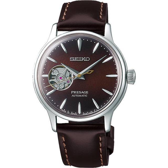 Seiko Presage Watch Cocktail Collection Open Heart Stinger - Brown