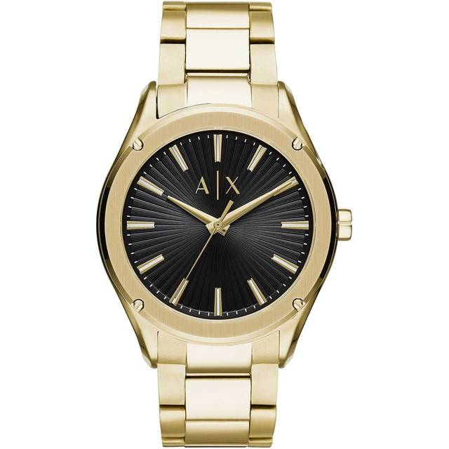 Armani Exchange, Accessoarer, Herr, ONE Size, Elegant Herrklocka med Datumfunktion - yellow (ONE SIZE)