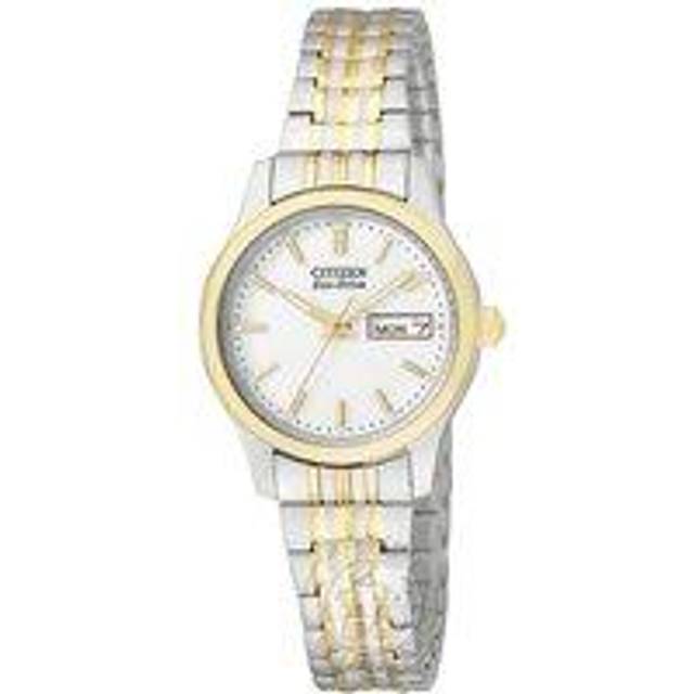 Citizen EW3154-90A Eco-Drive Two Tone Expanding Bracelet Watch - W9269