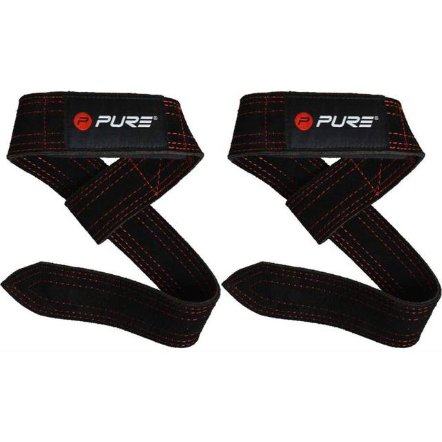 Weight Lifting Straps - Buffalo Leather - Black - One Size