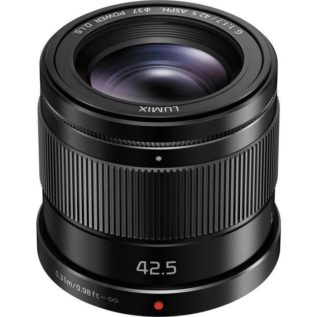 Panasonic H-HS043E-K Micro 4/3-objektiv, 42,5 mm, svart