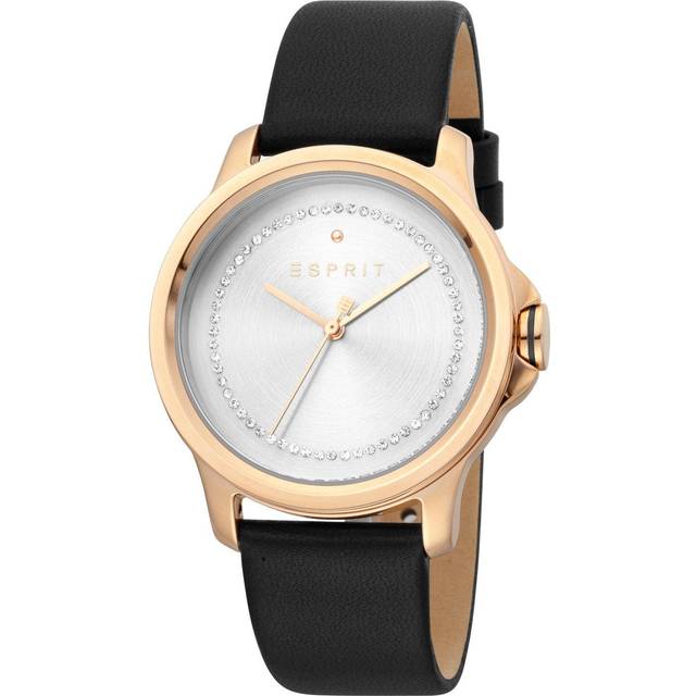 Rose Gold Quartz Women Watch with Leather Strap