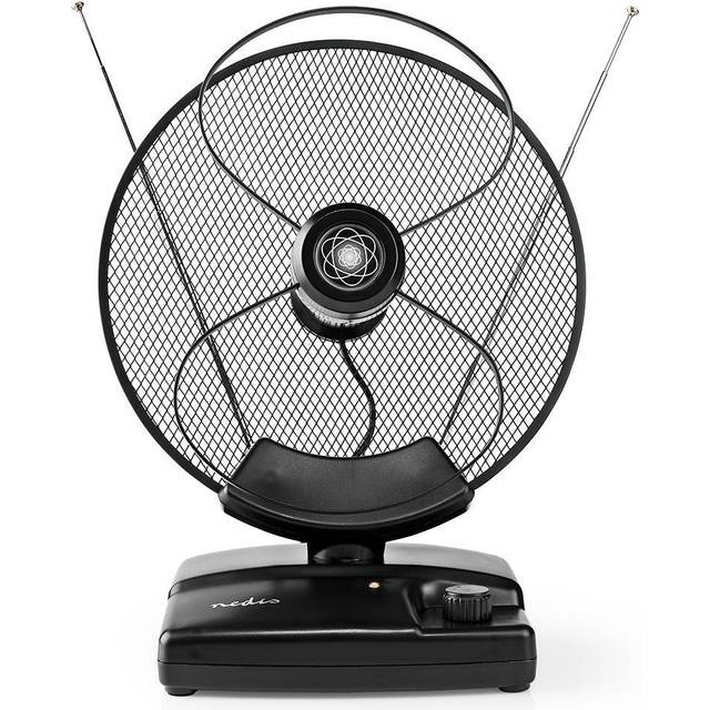 Indoor HDTV Antenna 25km 30-36dB High Gain, Digital DVB-T/DVB-T2 / UHF/VHF/FM TV Aerial for Freeview and Analogue Signals, with 4G...