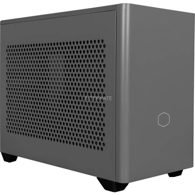 Cooler Master MasterBox NR200P MAX Mini-ITX PC-Chassi - Sidopanel i Härdat Glas, 280 mm AIO-Processorkylare, 850W 80-PLUS Gold SFX PSU (Helt Modulärt), Vertikalt GPU-Stöd med PCI-e 4.0 x16 Riser-Kabel