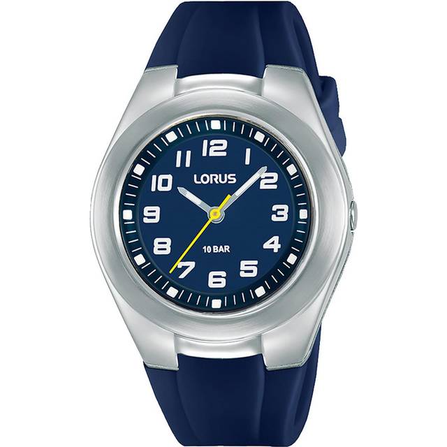 Lorus Unisex analog kvartsklocka med silikonrem RRX83GX9, BLÅ, armband