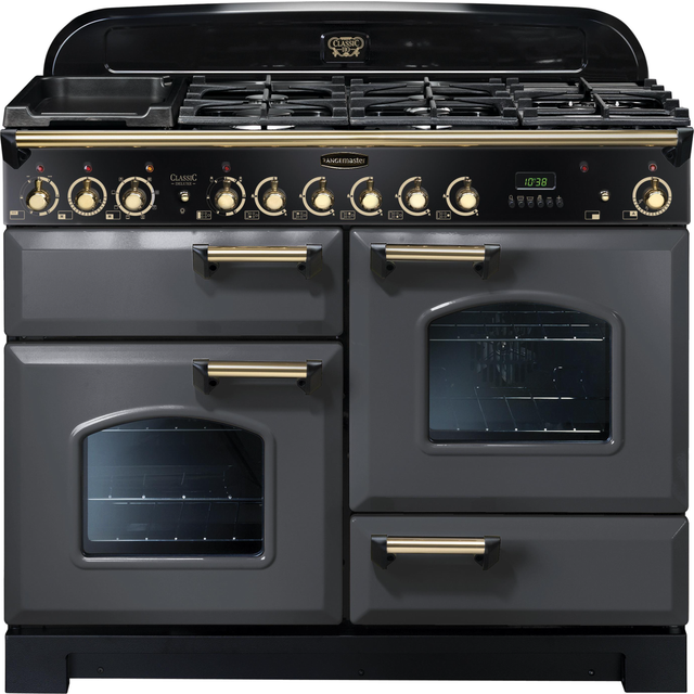 Rangemaster CDL110DFFSL/B Classic Deluxe 110cm Dual Fuel Range Cooker 12425 - SLATE