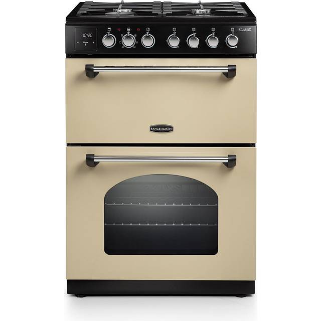 Rangemaster CLA60DFFCR/C Classic 60cm Freestanding Dual Fuel Cooker - CREAM