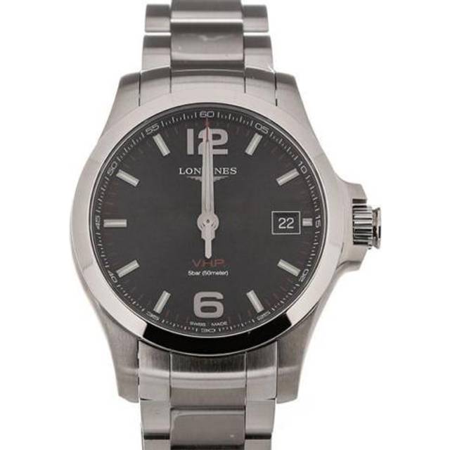 LONGINES Conquest V.H.P 41MM SS Black Dial Men's Watch L3.716.4.56.6 / L37164566 - 41 mm