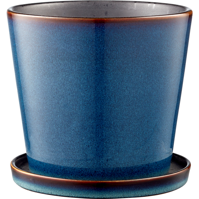 Bitz Flower Pot with Saucer ∅14cm