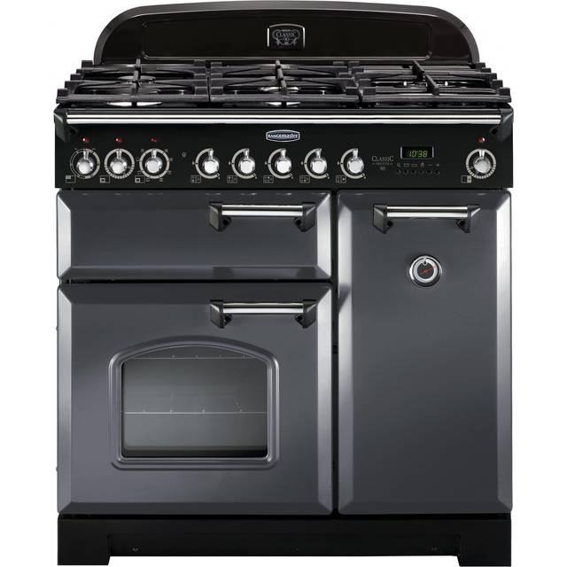 Rangemaster CDL90DFFSL/C Classic Deluxe 90cm Dual Fuel Range Cooker 12418 - SLATE
