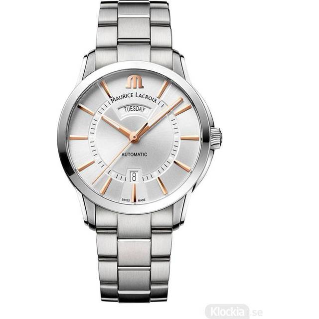 Maurice Lacroix Watch Pontos Day Date Mens - Silver