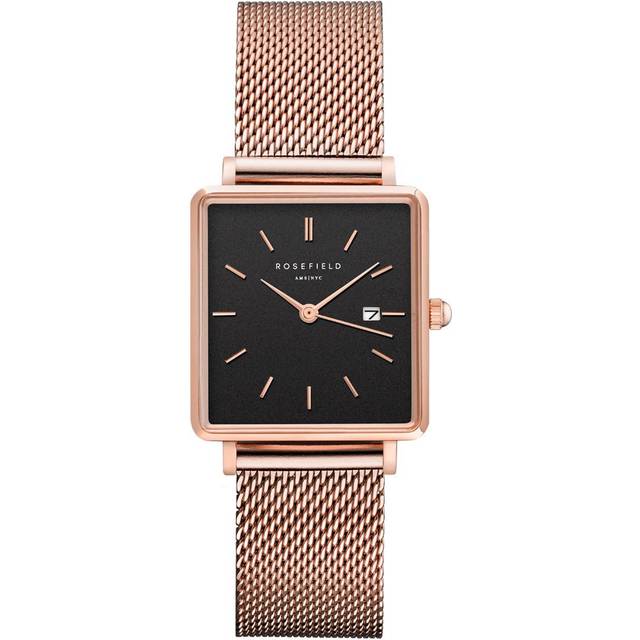Bracelet de montre - The Boxy - Noir - Or Rose - 33mm - Ajustable - Tendance
