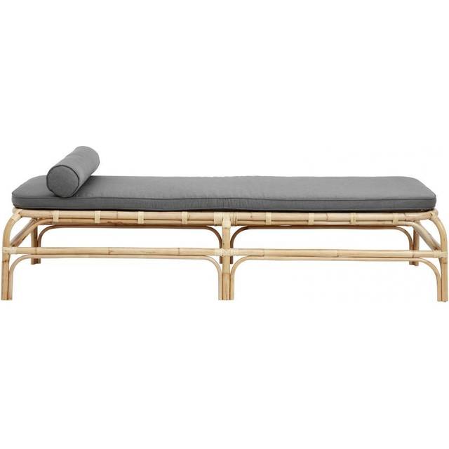 Nordal - BALI daybed - Daybed - Nature/Grey - H: 48 x W: 78 x L: 203 x SH: 48 cm