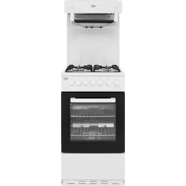 500mm Single Gas Cooker Eye-Level Grill White