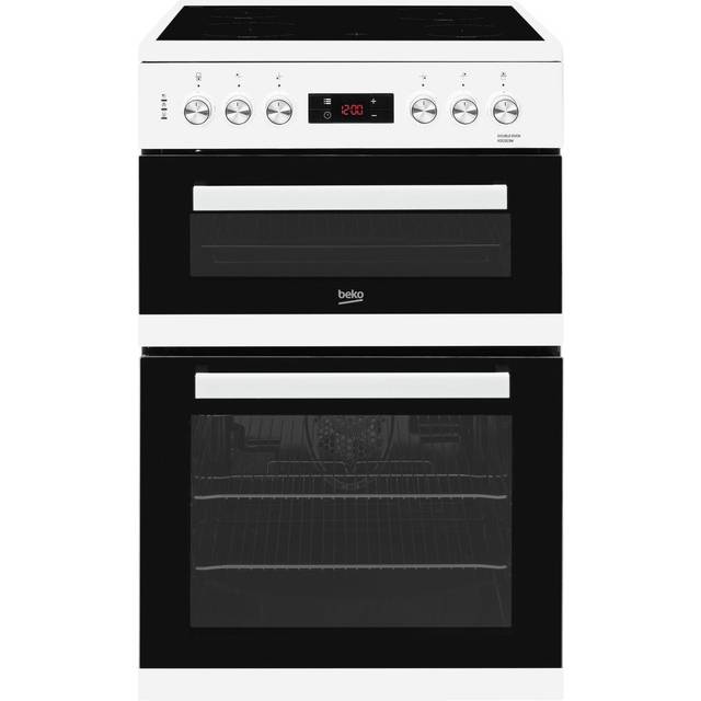 600mm Double Electric Cooker Ceramic Hob Fan Oven