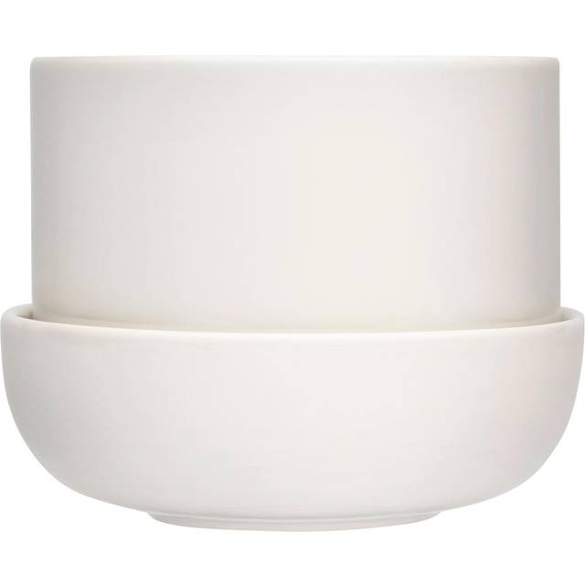 IITTALA Nappula Plant Pot W.saucer Beige 170X130 |Beige |Ø13X17 cm