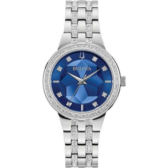 Bulova Ladies Phantom Crystal Bracelet Watch 96L276 - Blue
