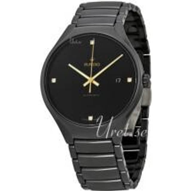 Rado Mens True Diamonds Automatic Black Ceramic Bracelet Watch R27056712