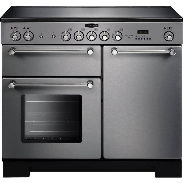 Rangemaster KCH100ECSS/C Kitchener 100cm Ceramic Range Cooker 112830 - STAINLESS STEEL