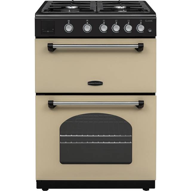 Rangemaster Classic 60 CLA60NGFCR/C 60cm Gas Cooker with Electric Grill - Cream / Chrome - A+/A Rated