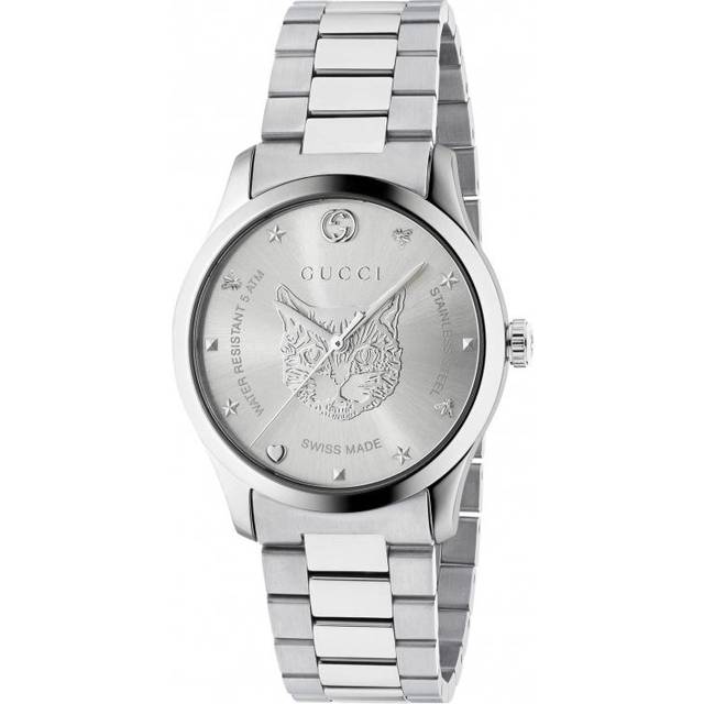Gucci YA1264095 G-Timeless Silver Dial Unisex Watch - One Size